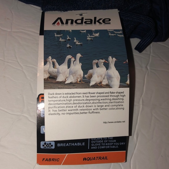 Andake 90% Duck Down Winter/Ski Gloves For Men - Picture 9 of 10
